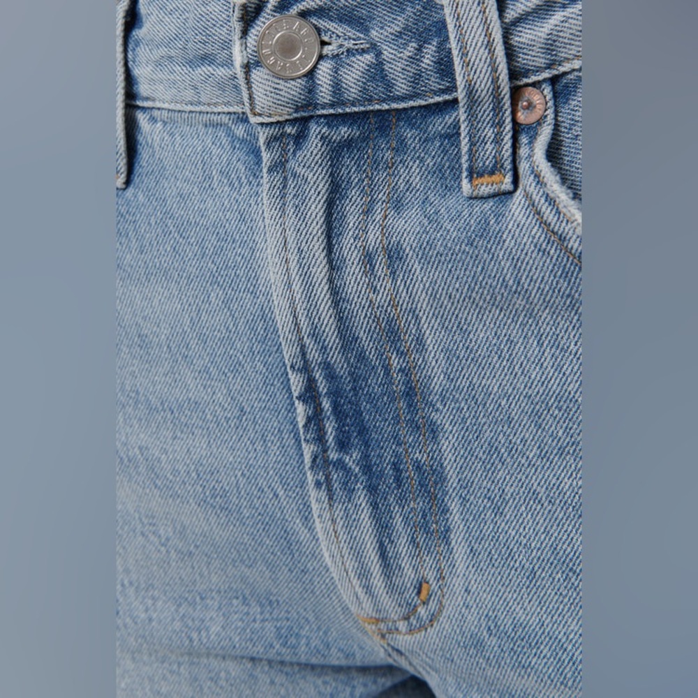 AGOLDE Blue Low Curve Fray Women’s Jeans 27 - Picture 4 of 13